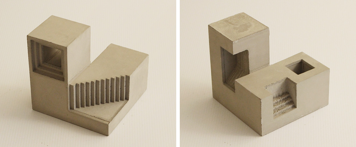 创意 gypsum concrete 拼接 Soma Cube-14