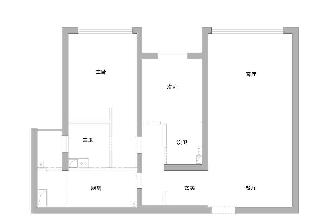 平层奶油色斜坡吊顶家居设计丨中国北京丨JORYA 玖雅-6