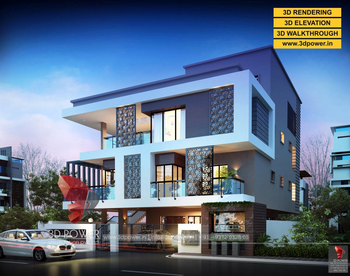3D 力量打造现代风格平房设计-8