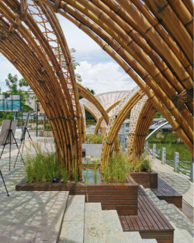 Huanglong Waterfront Bamboo Pavilion 2.0 | 融合古典与现代的竹艺建筑