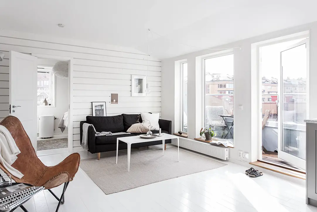 旧建筑中的现代舒适——40 平米复古公寓设计-10