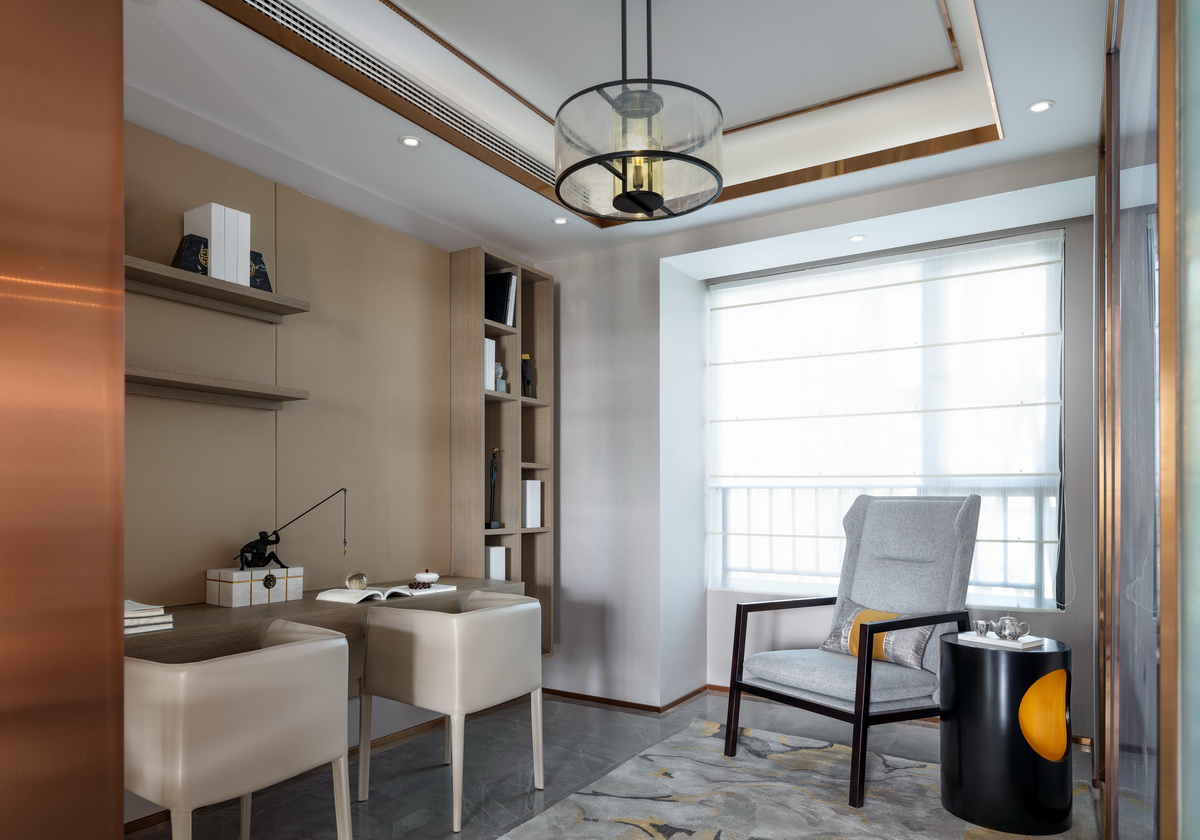 新中式样板房丨徜徉在东方禅意的美学中-39