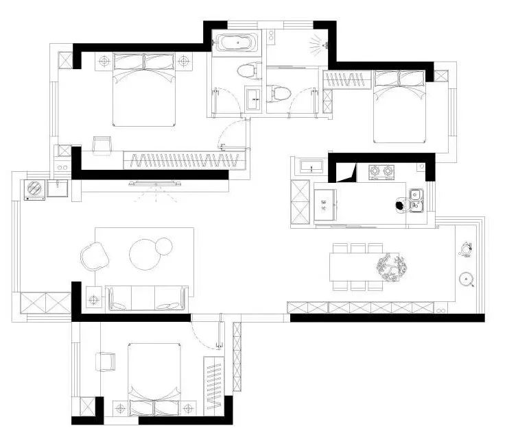 洺悦府静谧住宅丨大思设计-12