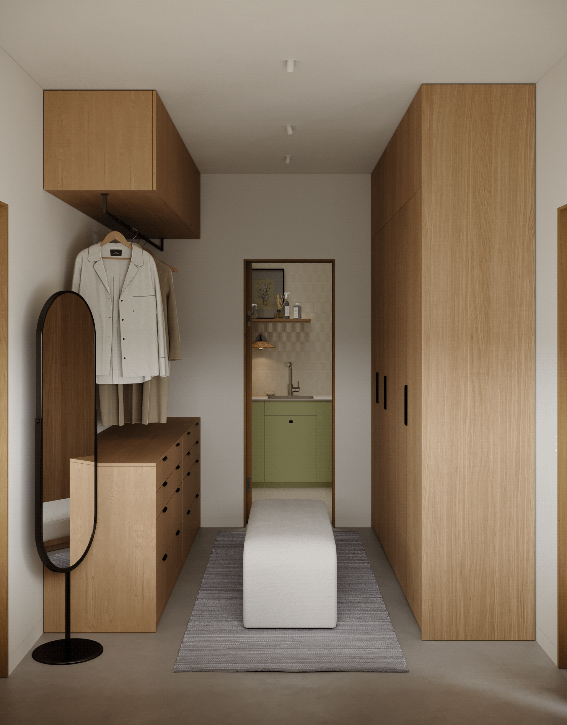 Warm Minimalist House Interior Visualization-14