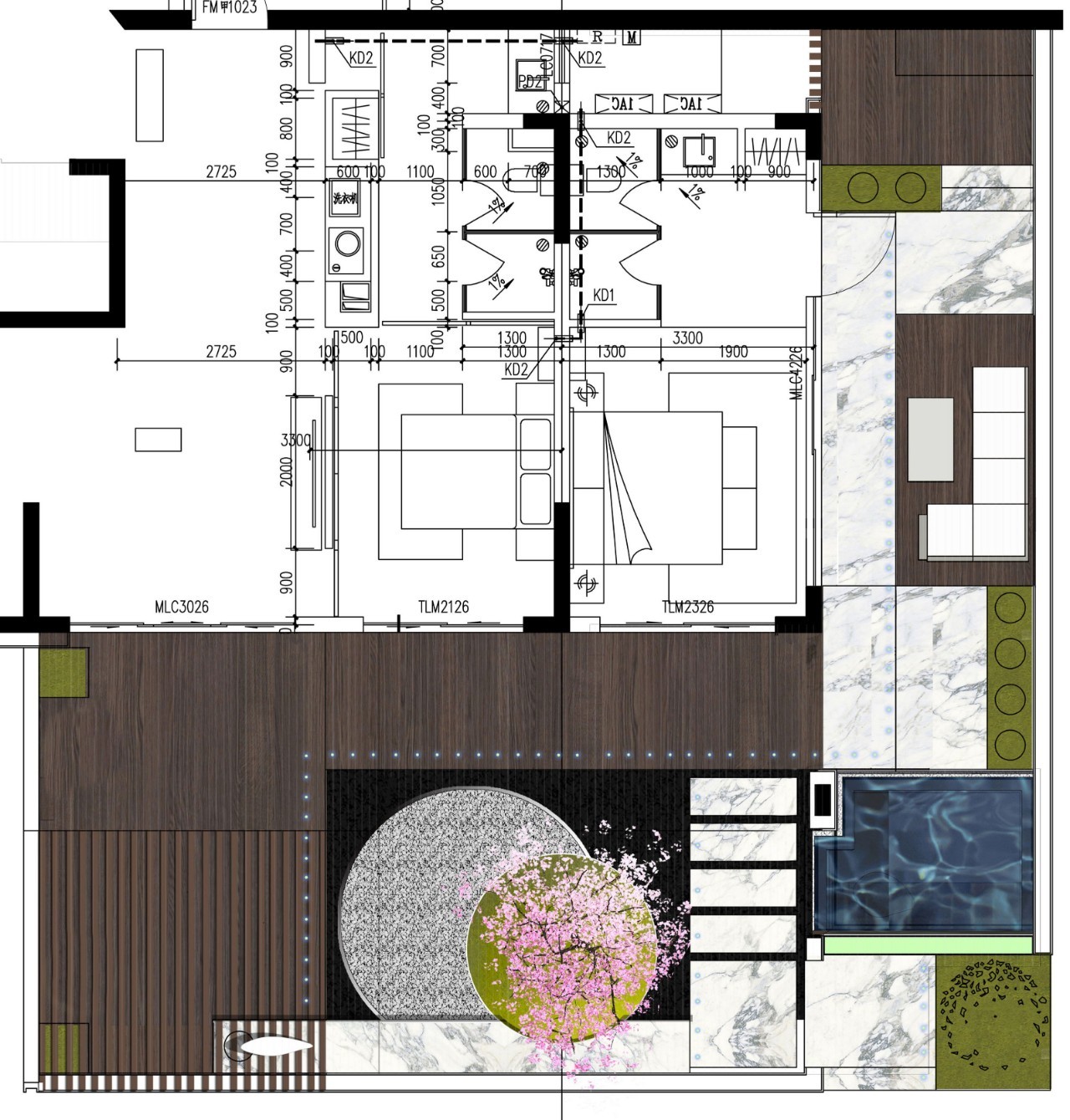 度假胜地，意式托斯卡纳风情庭院-5