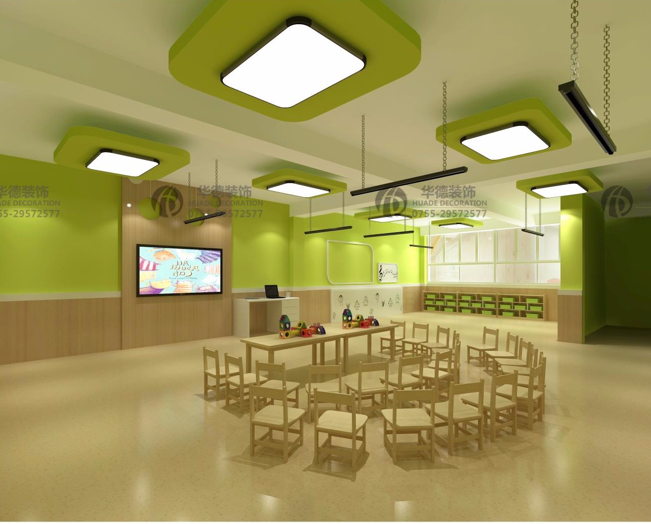 华德幼儿园设计_小幼儿园装修设计_成功品牌案例300+-4