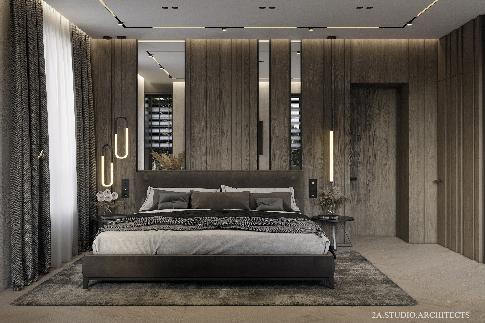 Design of master bedroom in Krushynka-0