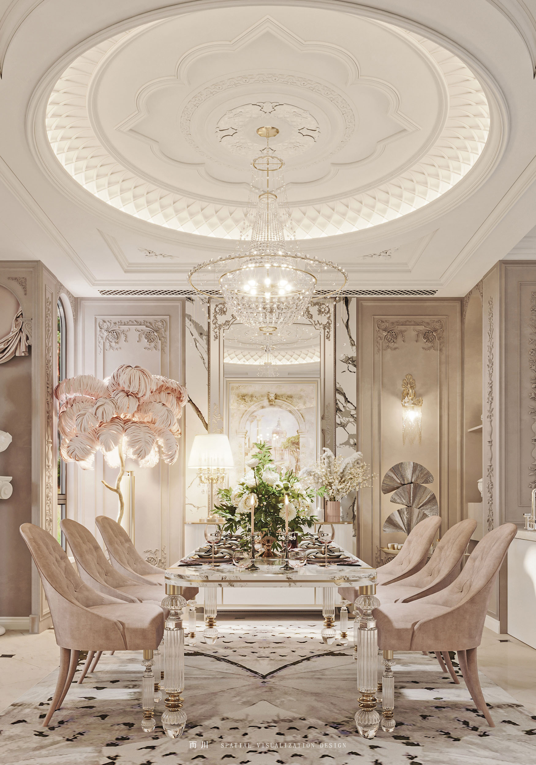 奶油法式丨魔方空间设计-14