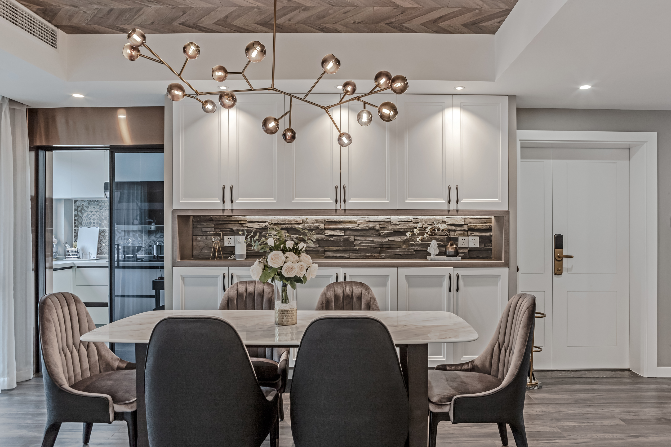 杭州倾城之恋 141㎡美式轻奢老房改造-36