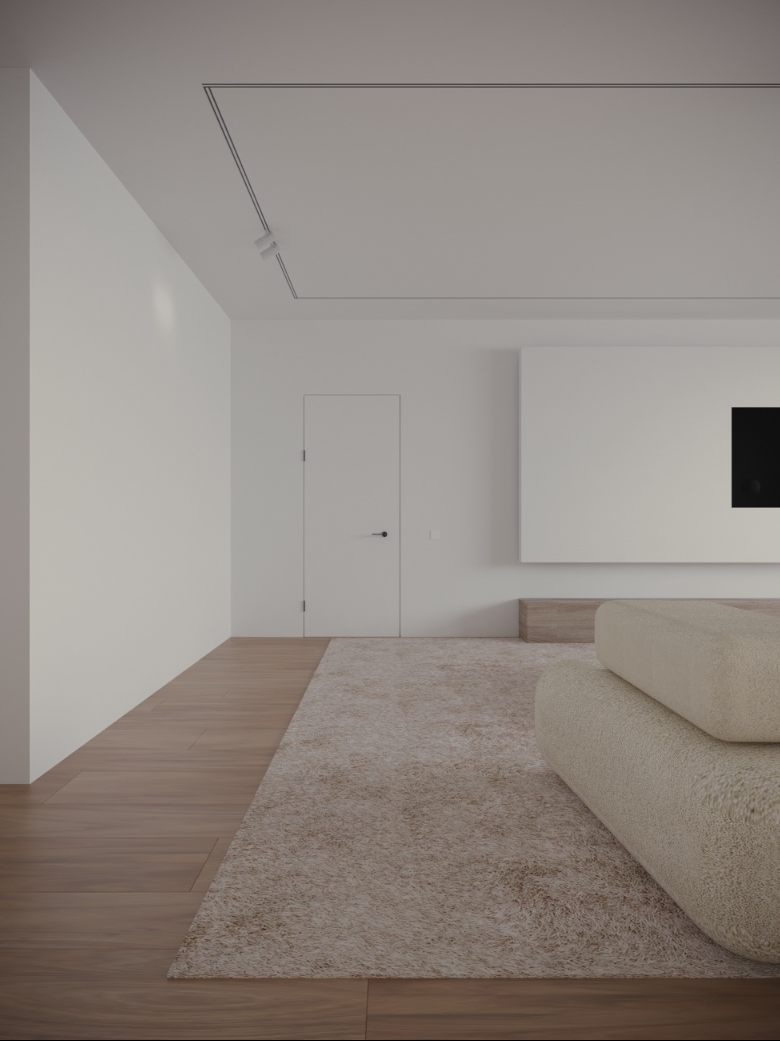 200㎡ 现代简约奶油风大平层-5