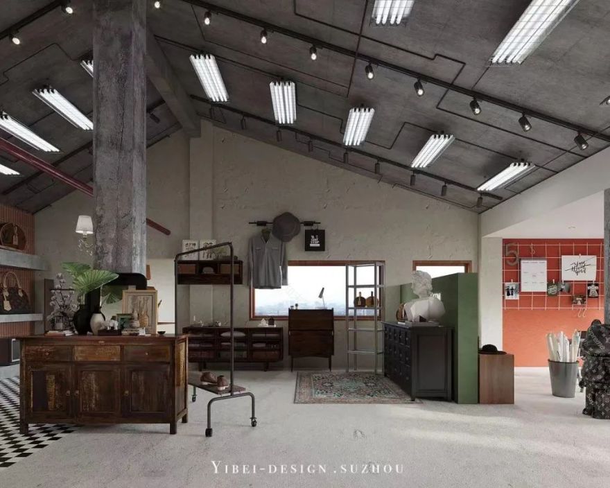 工业风混搭中古商业空间设计丨中国苏州丨一贝设计-40