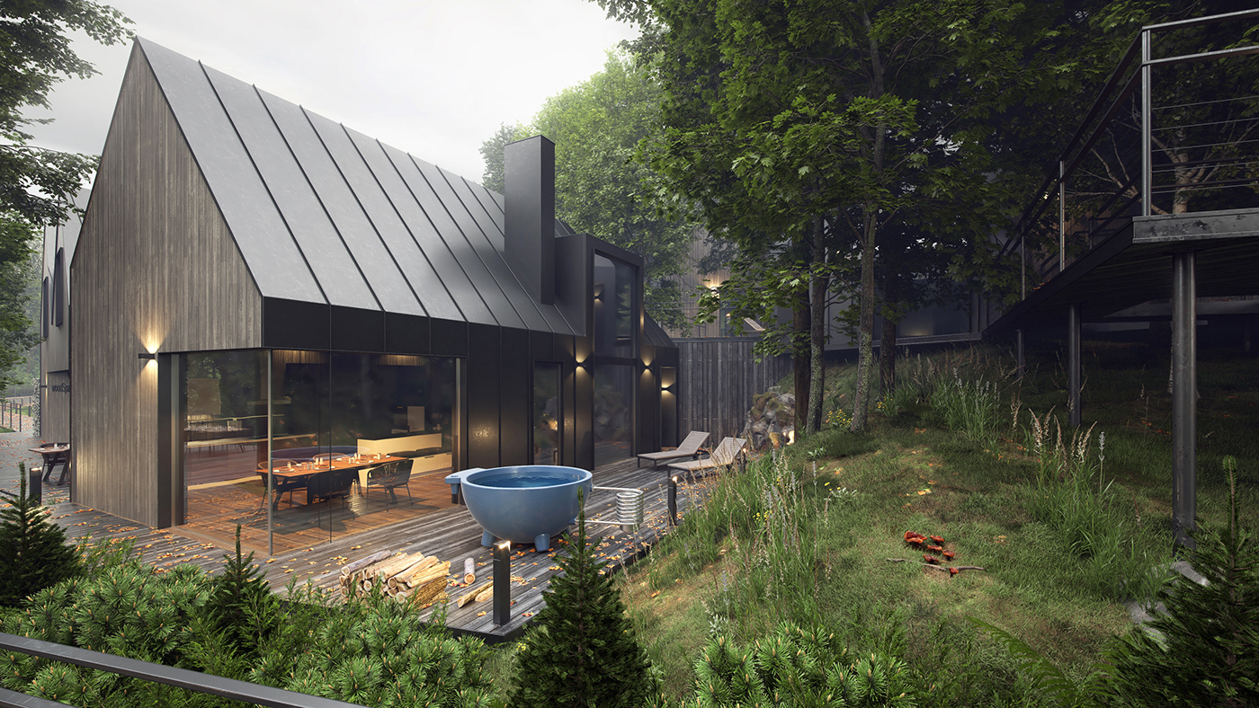 俄罗斯木 SPA 度假别墅，自然与现代的完美融合-9