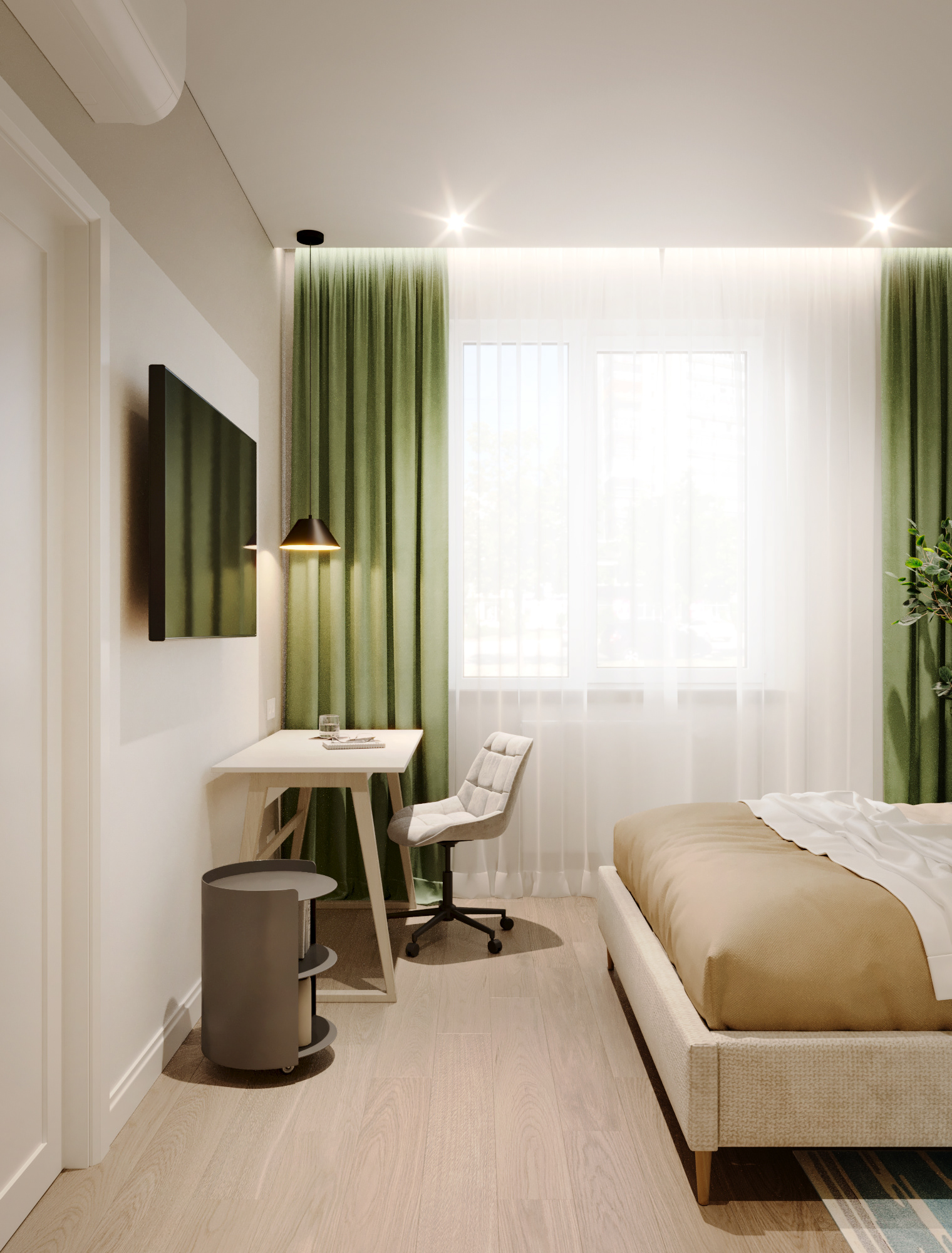 37㎡出租公寓设计丨俄罗斯莫斯科丨Kate Sirotkina-11