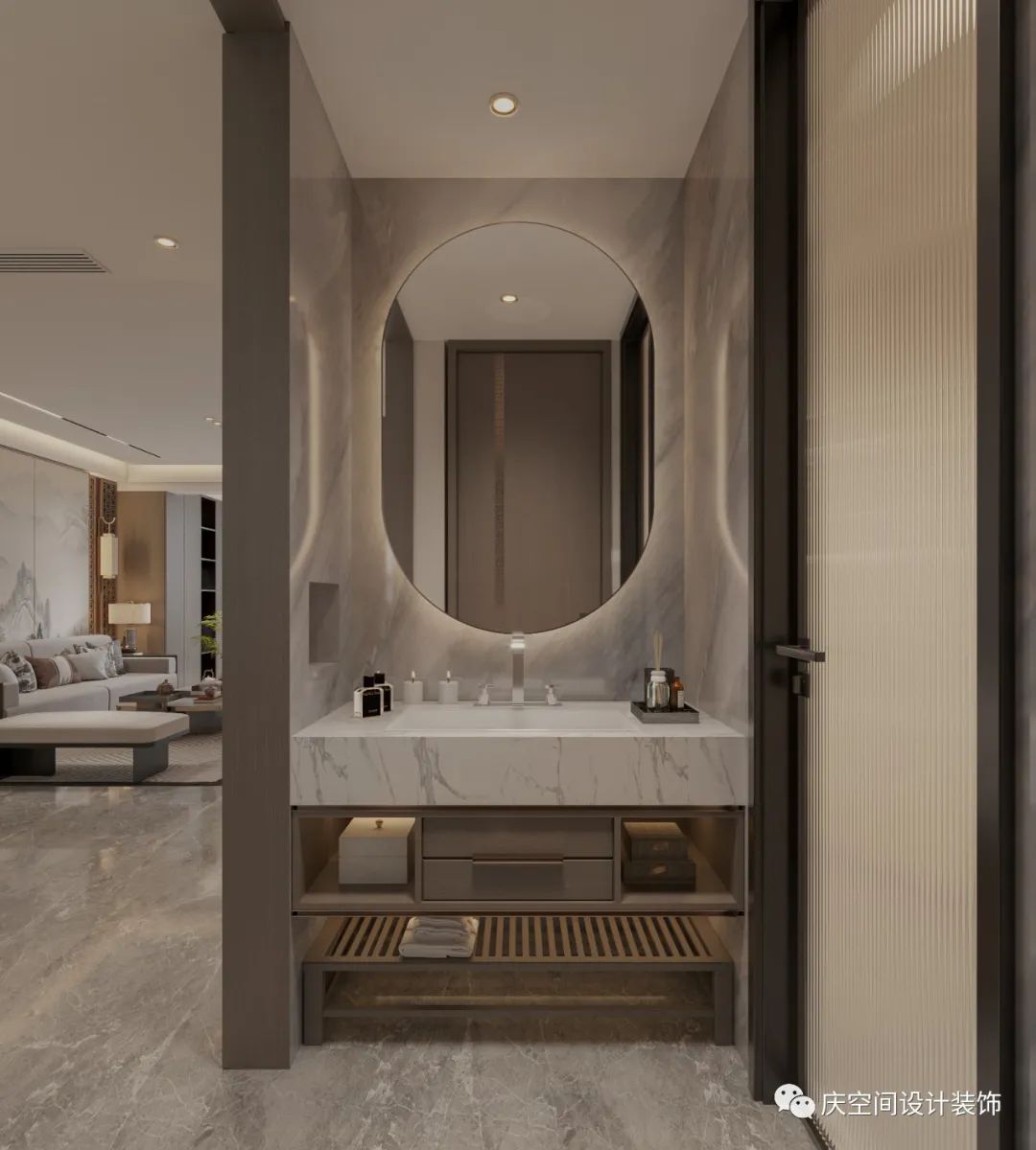 孟津区腾飞花园新中式全案设计丨庆设计机构-40