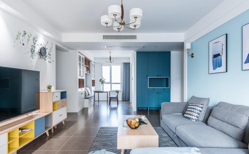 北欧混搭风 134㎡三居室,收纳与美观兼具-14