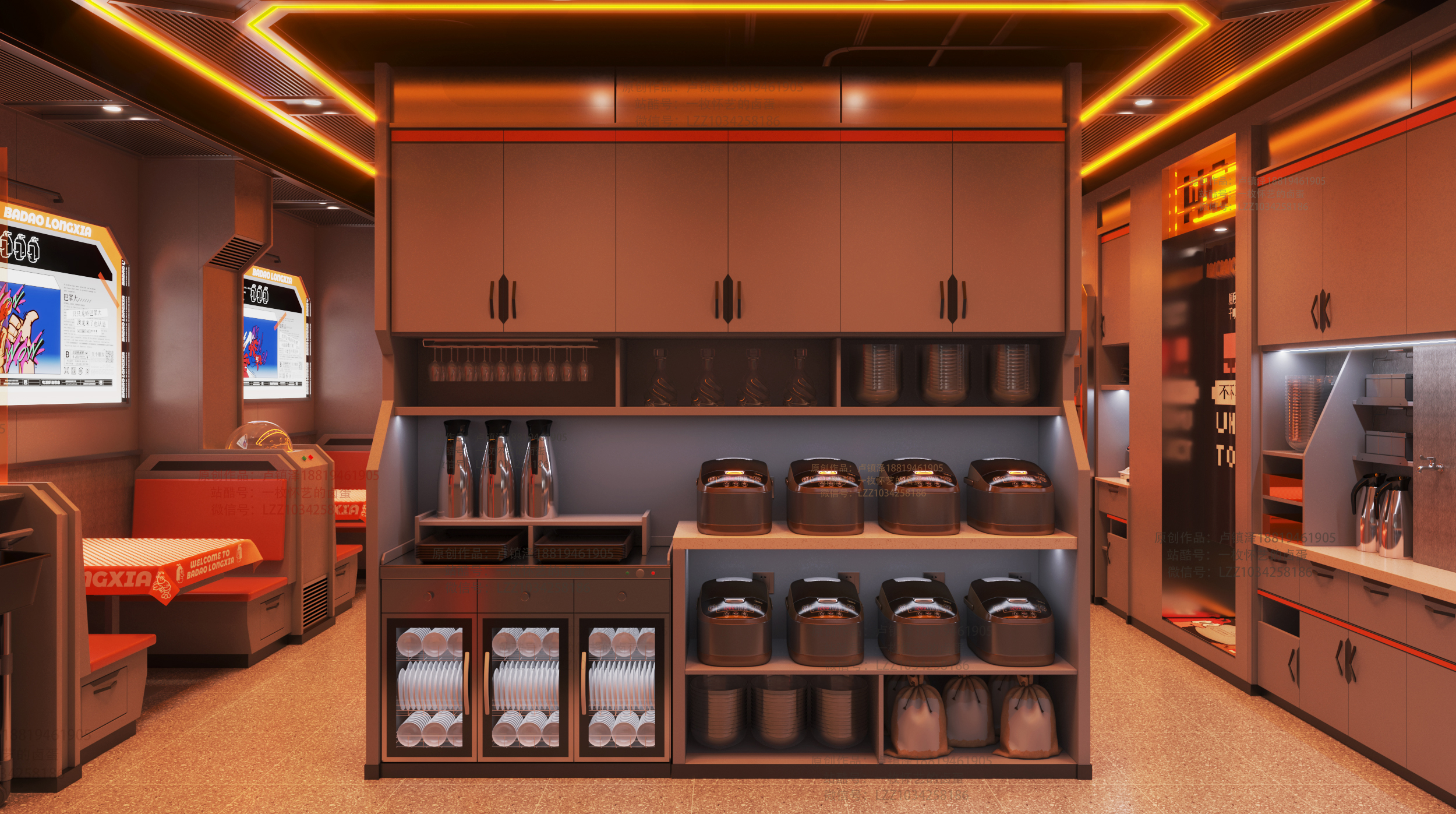 餐饮品牌店面设计·巴岛龙虾丨中国惠州丨卢镇泽,容俊杰,潘秋萍,陈星璋-30