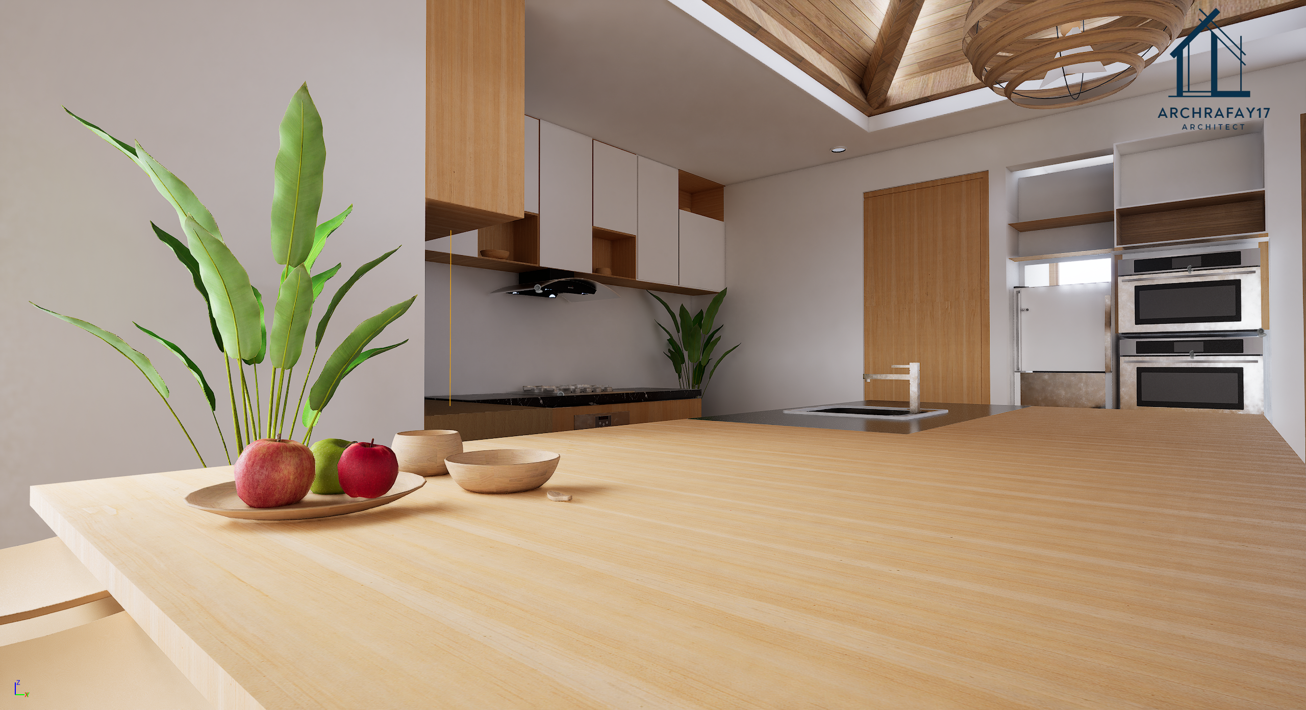 Wooden kitchen Modern Design-4