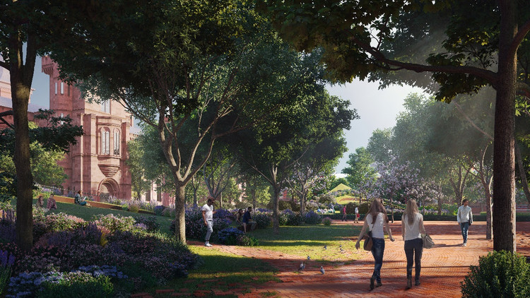 大人物的礼遇 (BIG Reveals Updated Vision for Smithsonian Campus Master Plan Scheme)-25