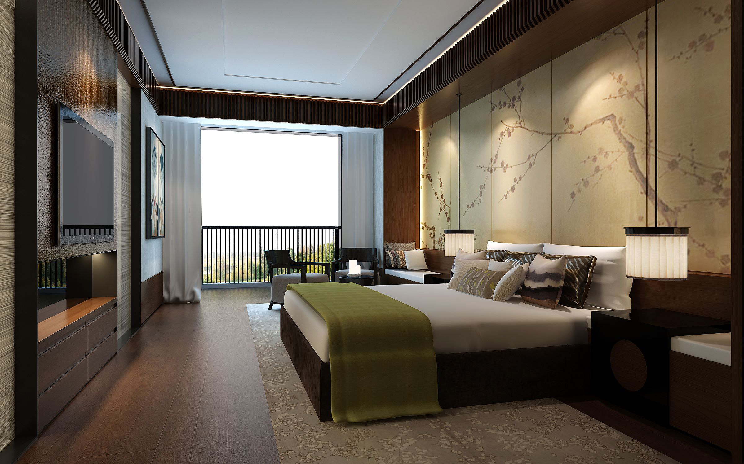 新中式 中式古典 奢华家装别墅样板房-7-28