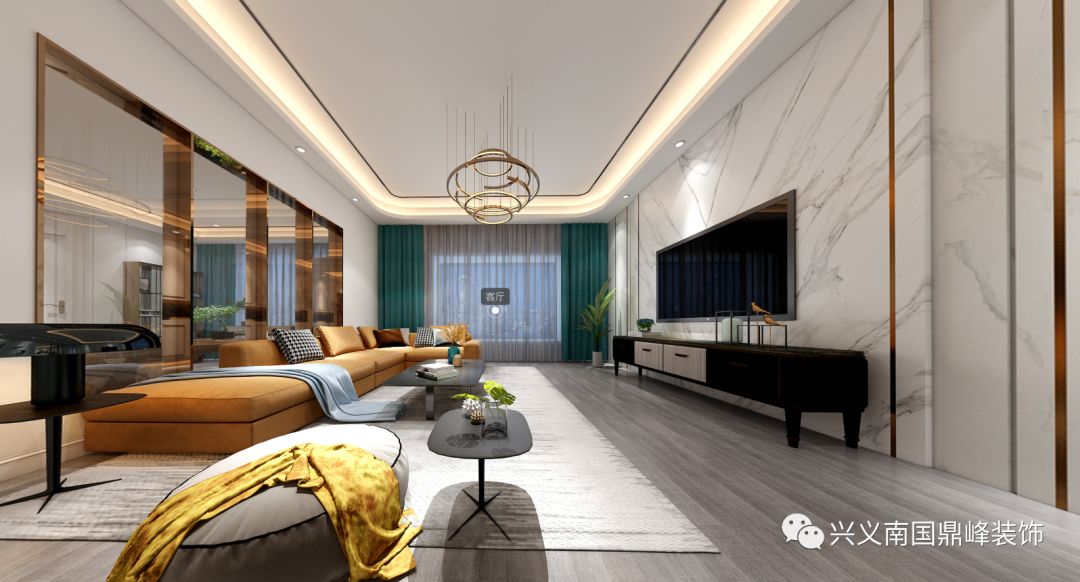 御景园轻奢现代风,女性设计师打造 500㎡优雅生活空间-16