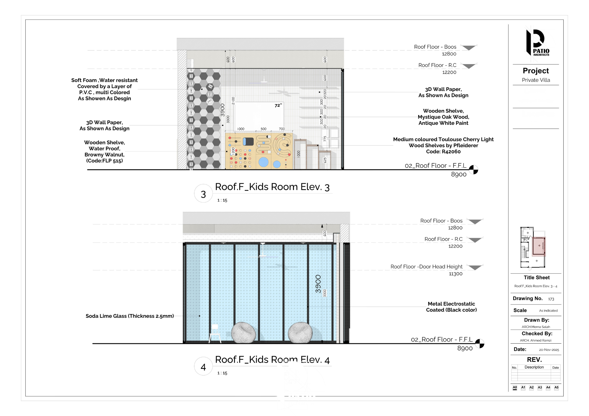 Living Room & Kids Gaming Area Interior Design Concept-21