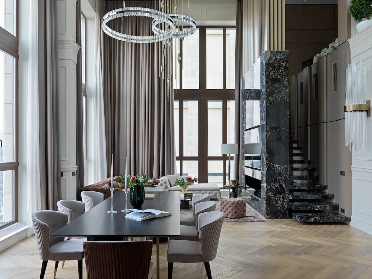 红方顶层公寓丨俄罗斯莫斯科-5