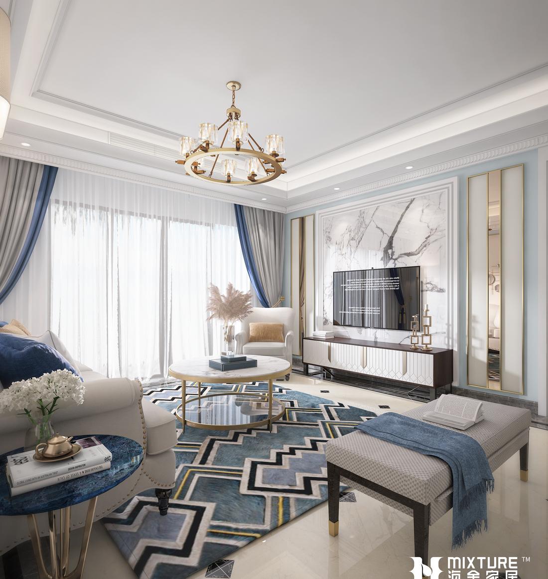 三口之家的高级美式生活空间-17