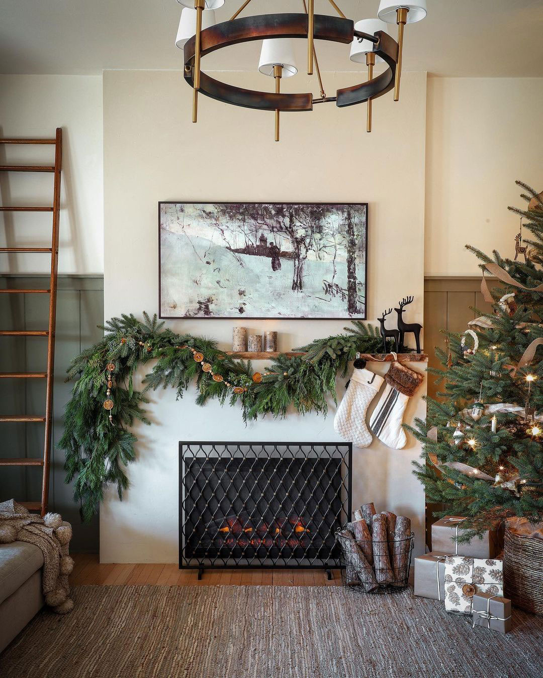 美式风情圣诞小屋 | 140 年历史的威斯康星州农场住宅-11