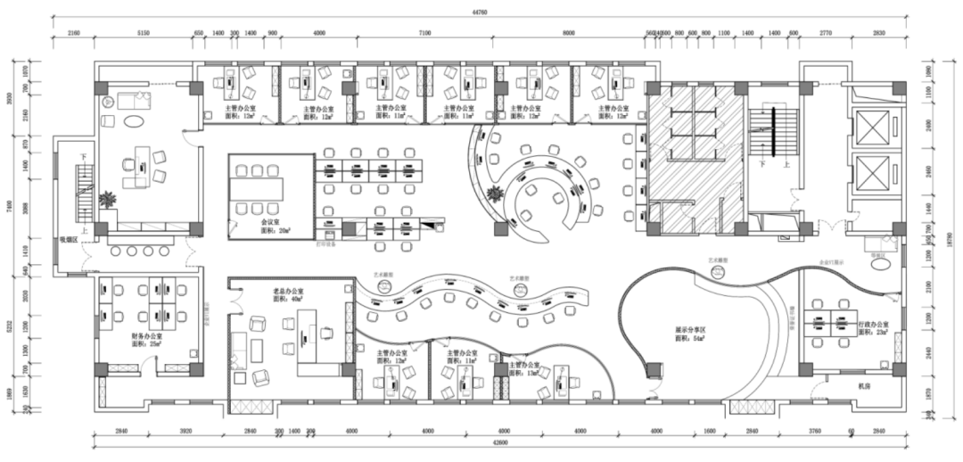 新动向传媒办公空间设计丨中国西安丨宜空间-55