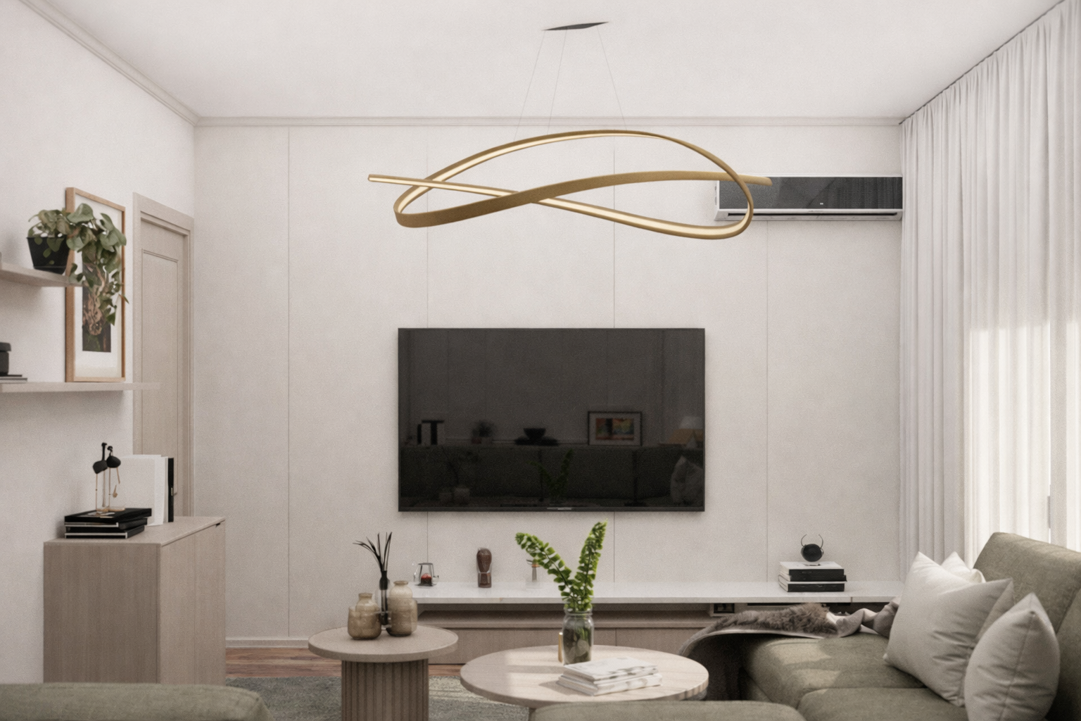 多功能现代客厅丨埃及开罗丨Rowan Ahmed-9