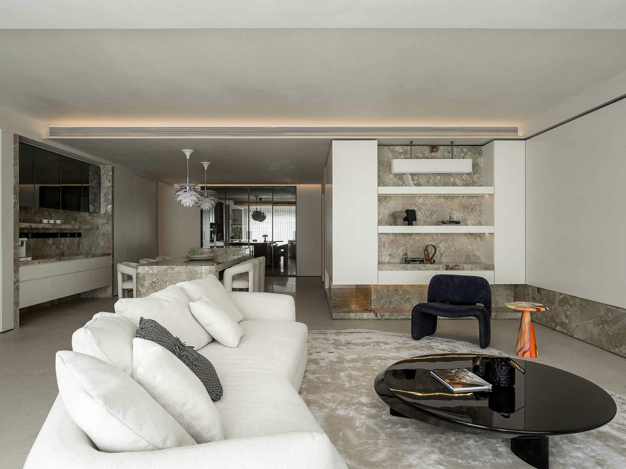 重庆750㎡悦水岸·私宅丨中国重庆丨方案设计为时间与物,软装设计为le lee studio·楽里设计-15