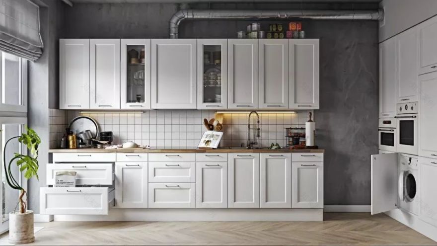 厨房颜值翻倍!橱柜颜色选择攻略-34