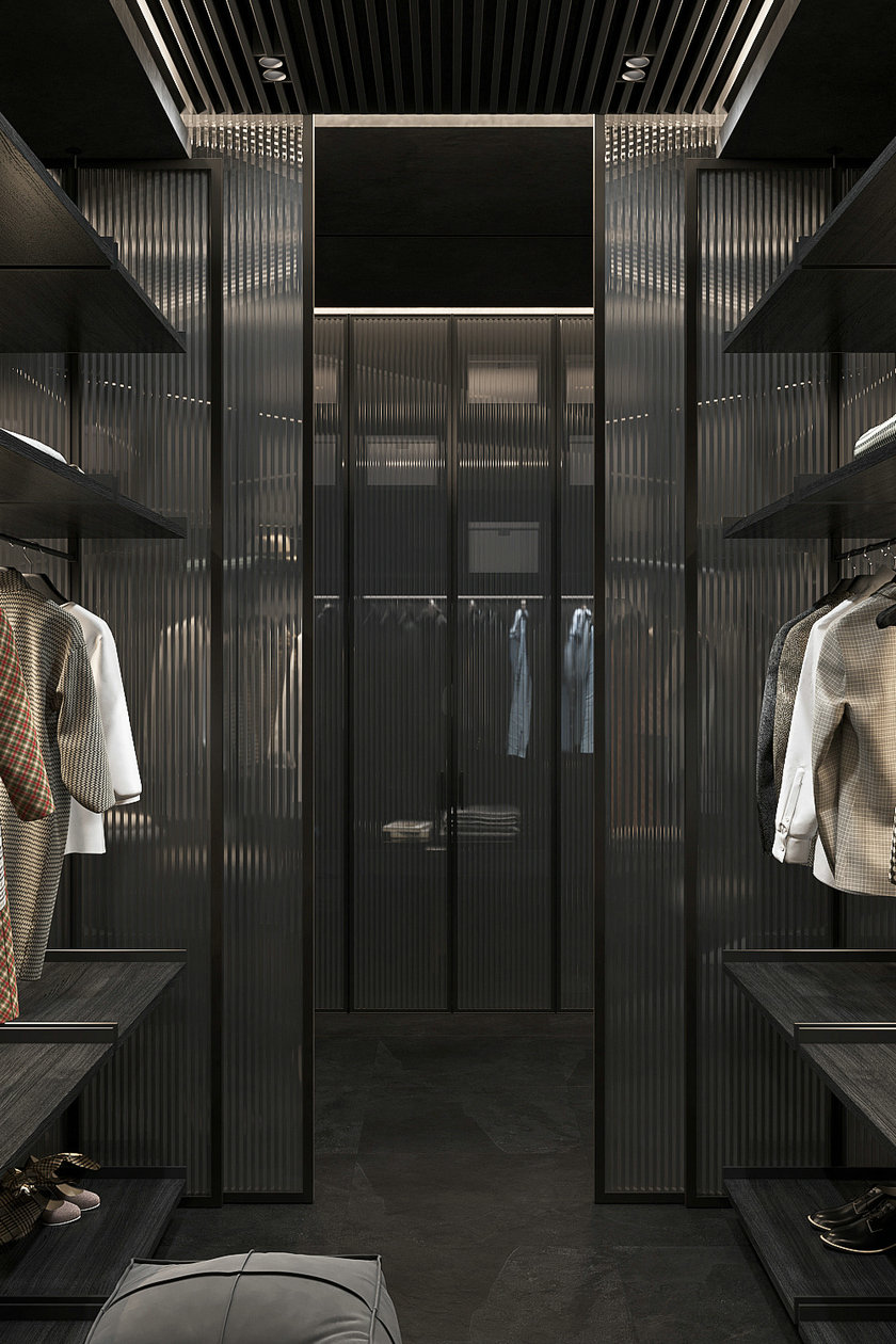 高级黑色系住宅设计-18