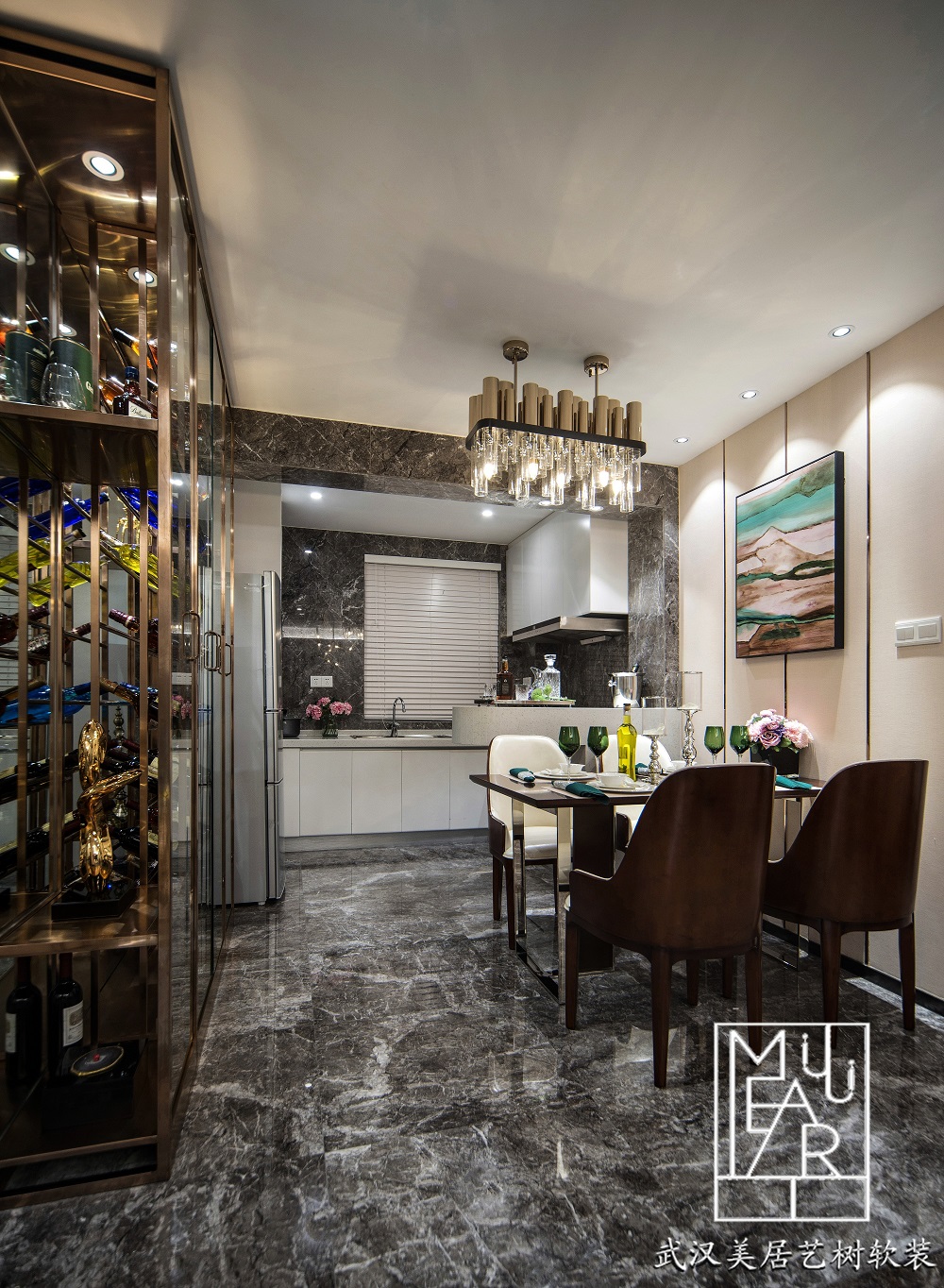 现代港式风格打造 100㎡优雅轻奢空间-13