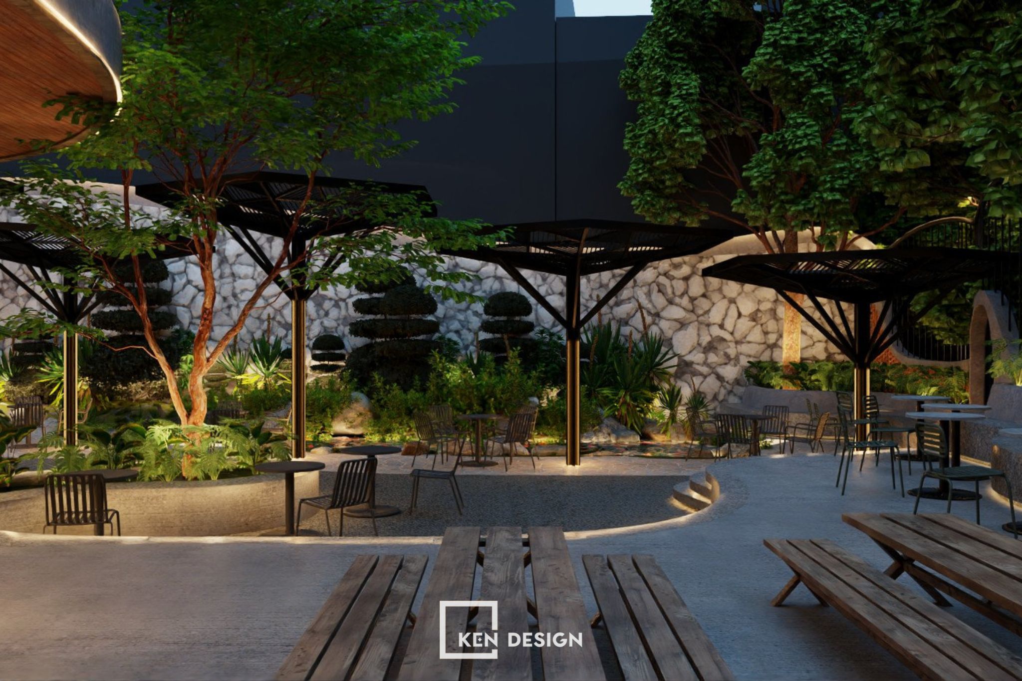 Green Coffee咖啡馆设计丨越南丨KenDesign-8