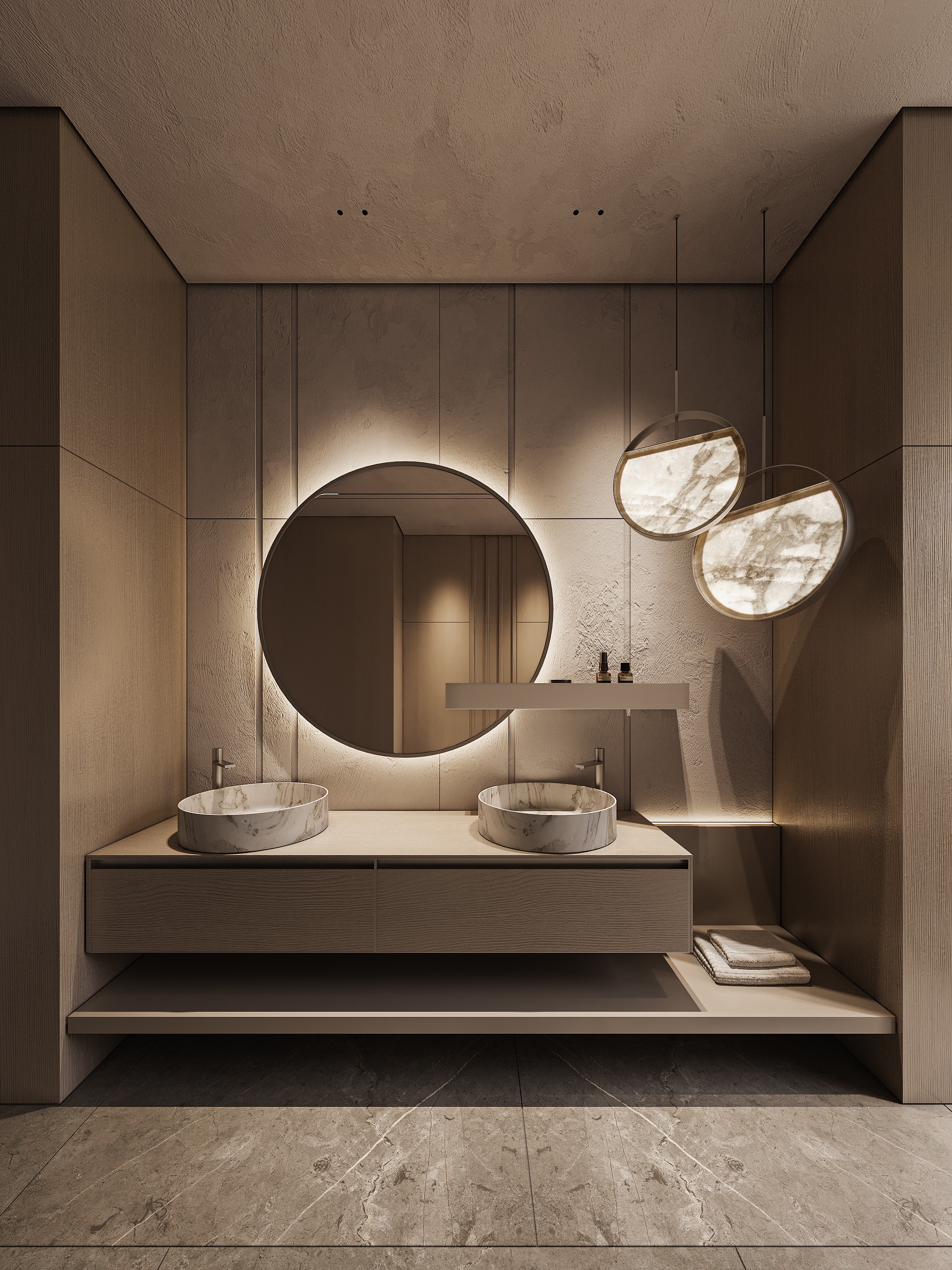 高级素色+木质风 别墅设计！-38