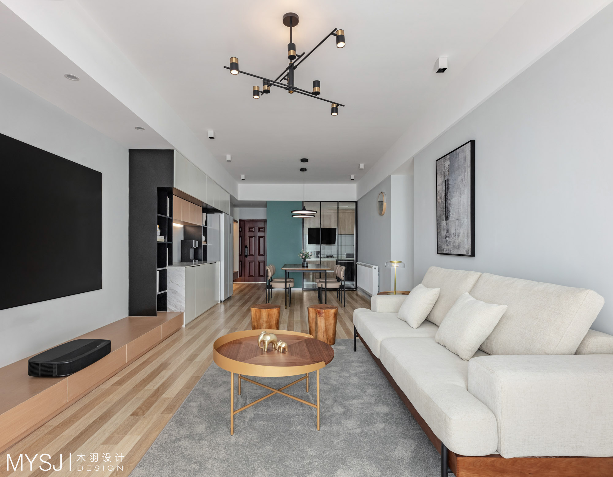 武汉木羽设计 | 140 平现代简约婚房，实现多功能需求-48