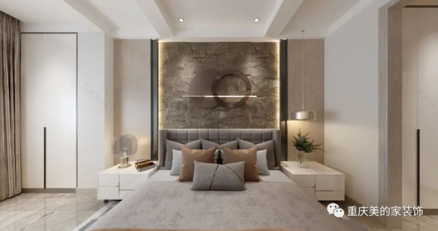 200㎡五口之家,现代简约轻奢生活-63