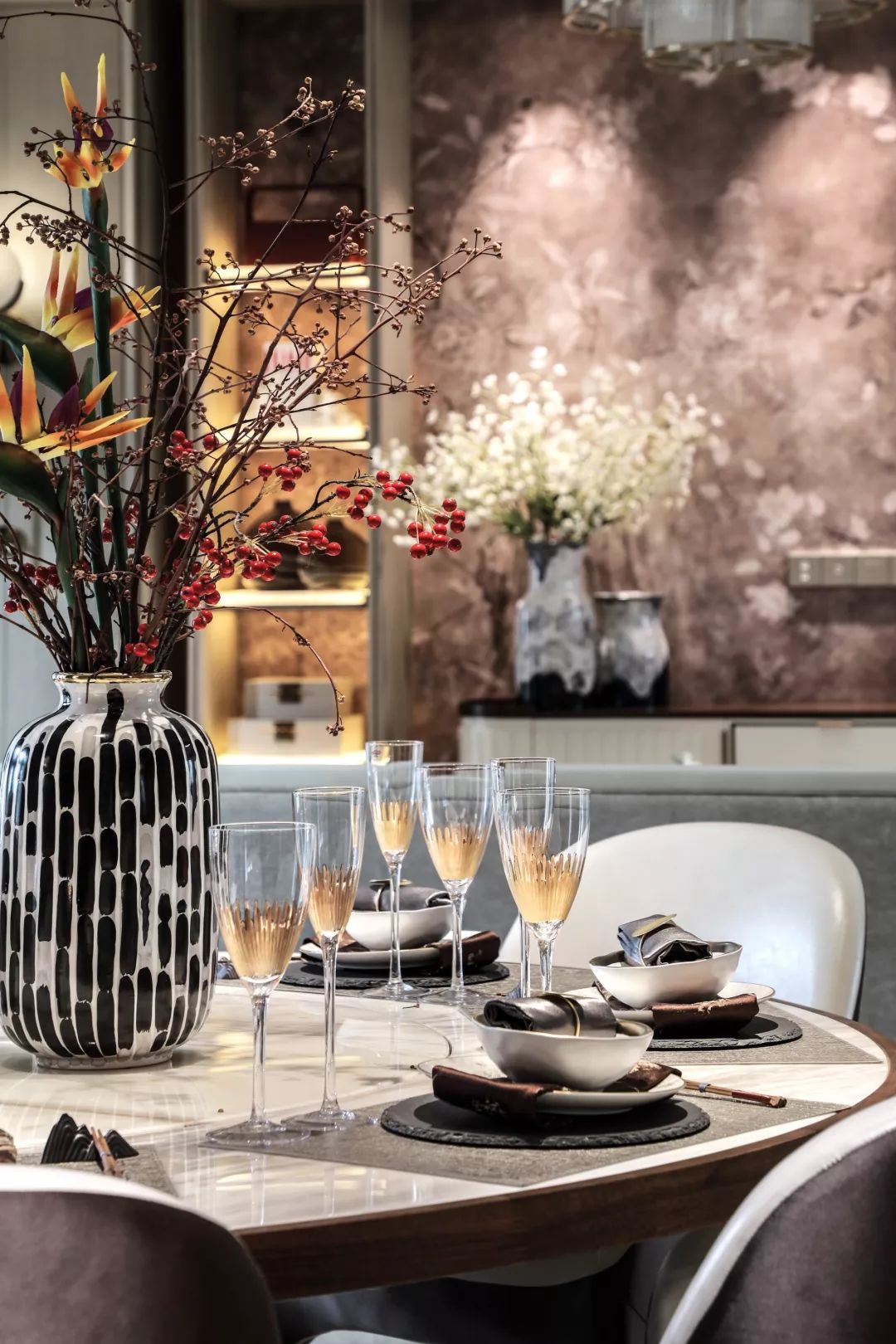 金螳螂新作 | 东方韵味别墅样板房 | 和谐、含蓄、时尚-18