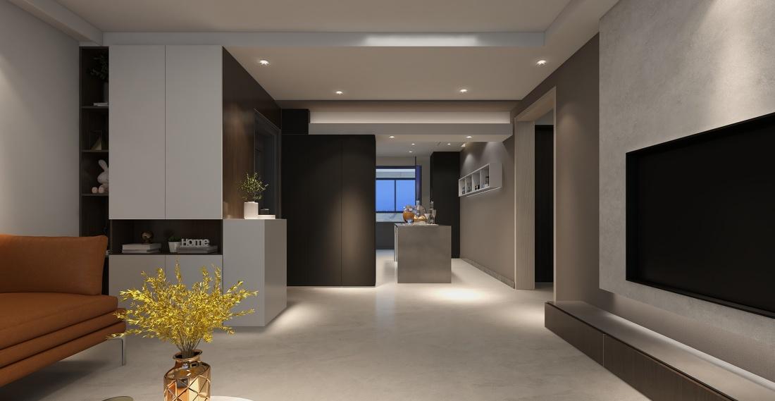 极简石膏板艺术漆小空间大设计-2