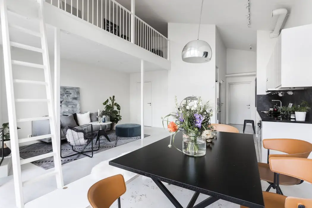 瑞典高挑空复式公寓设计-6