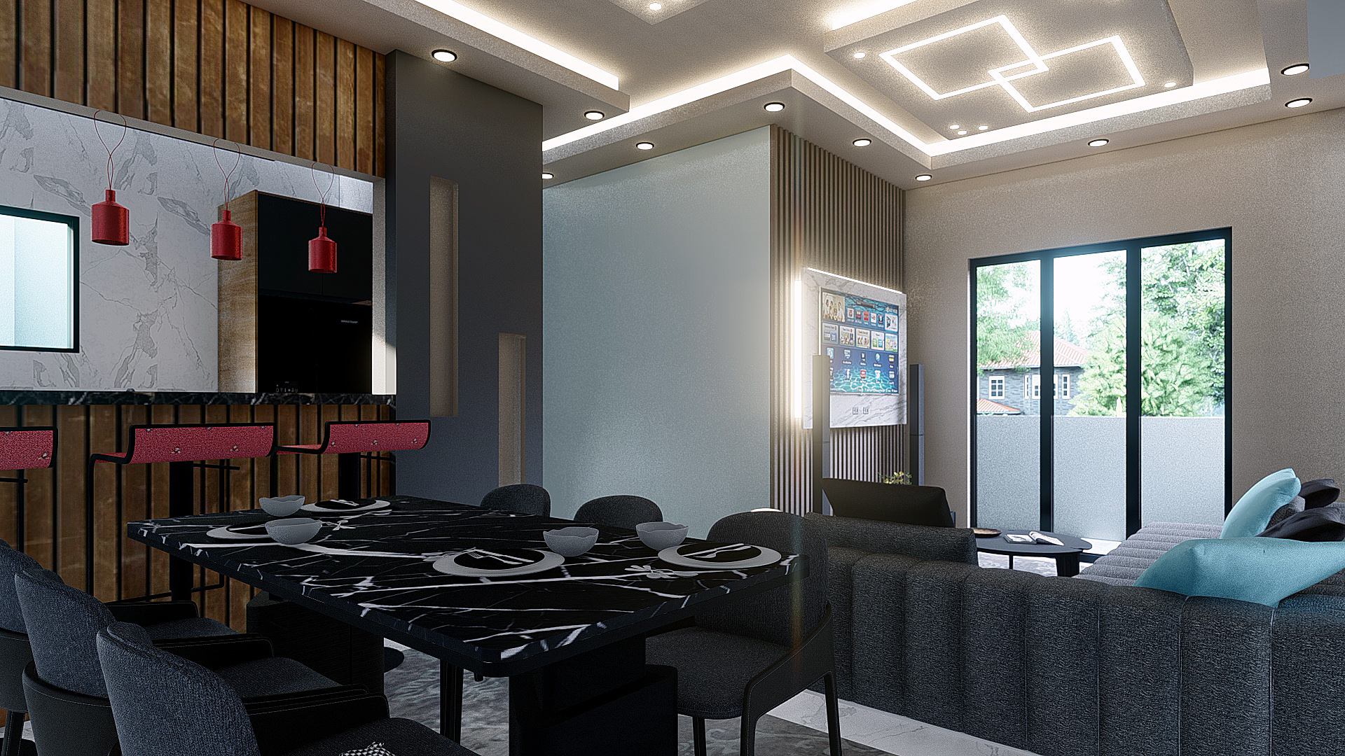 تصميم لوحده 90 متر اسكان اجتماعي بجمهورية مصر العربيه-5