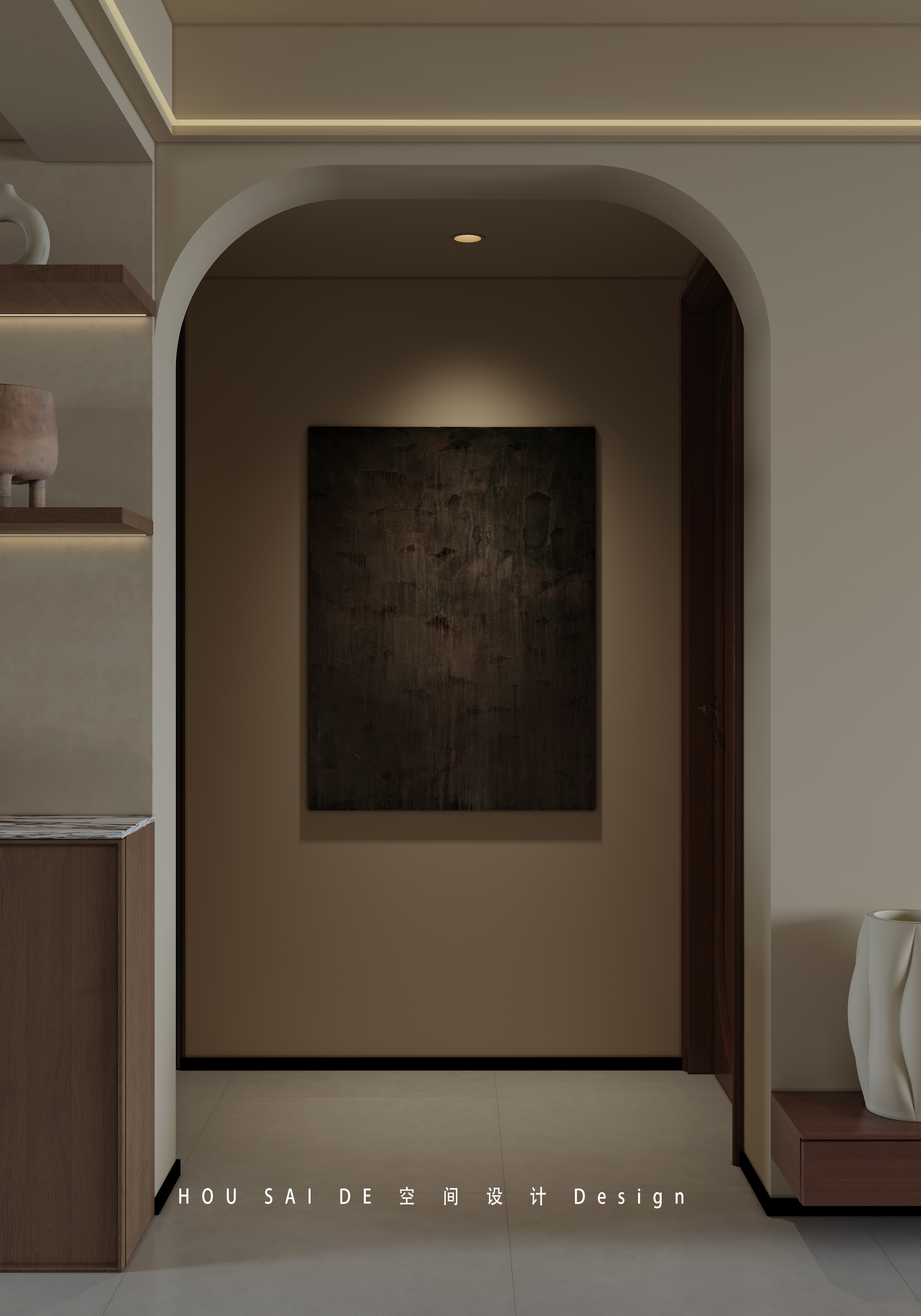 中古风室内设计丨中国河北丨HSD 空间设计-13