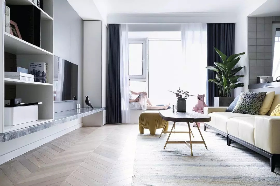 北京女主独居78㎡，改封闭厨房为吧台+开放式，主卫变身衣帽间！ 黄吉空间设计-54