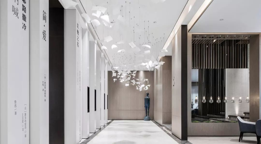 国画书法元素，定义底蕴深厚的地产空间  零次方空间设计新作-17