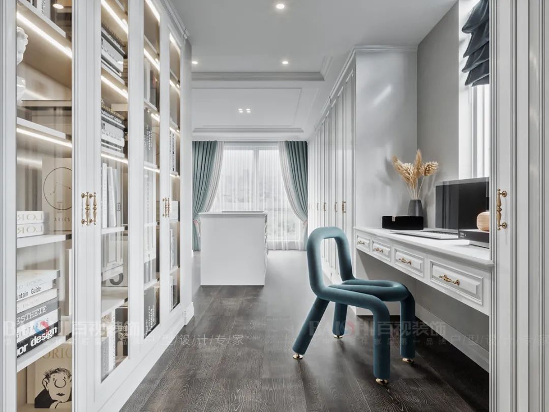 国宾天下 280 平美式轻奢别墅，四层空间多重功能集于一体-49