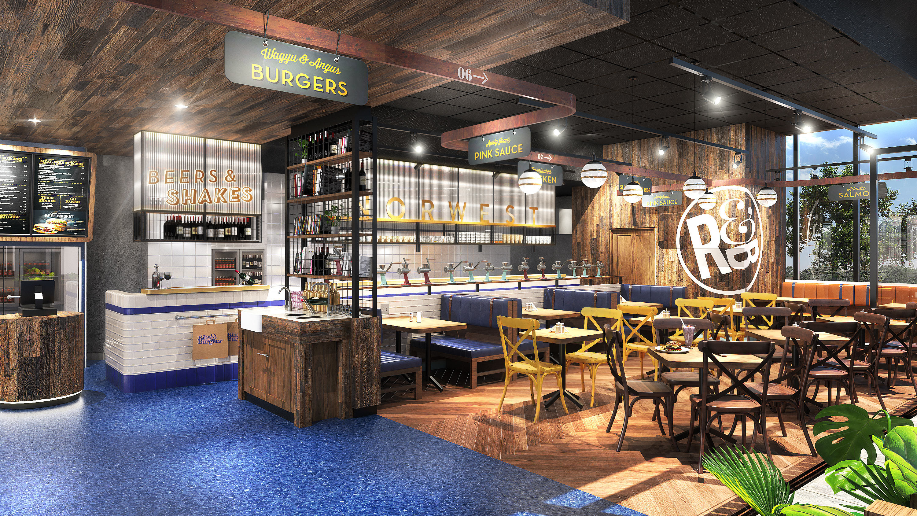 Ribs & Burgers · Bella Vista 餐厅设计丨澳大利亚新南威尔士丨Design Partnership Australia-95