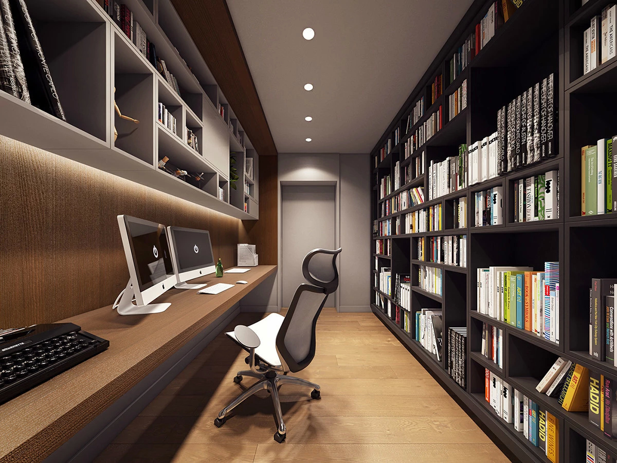 豪华别墅 现代风格美国的炫酷小阁楼-11