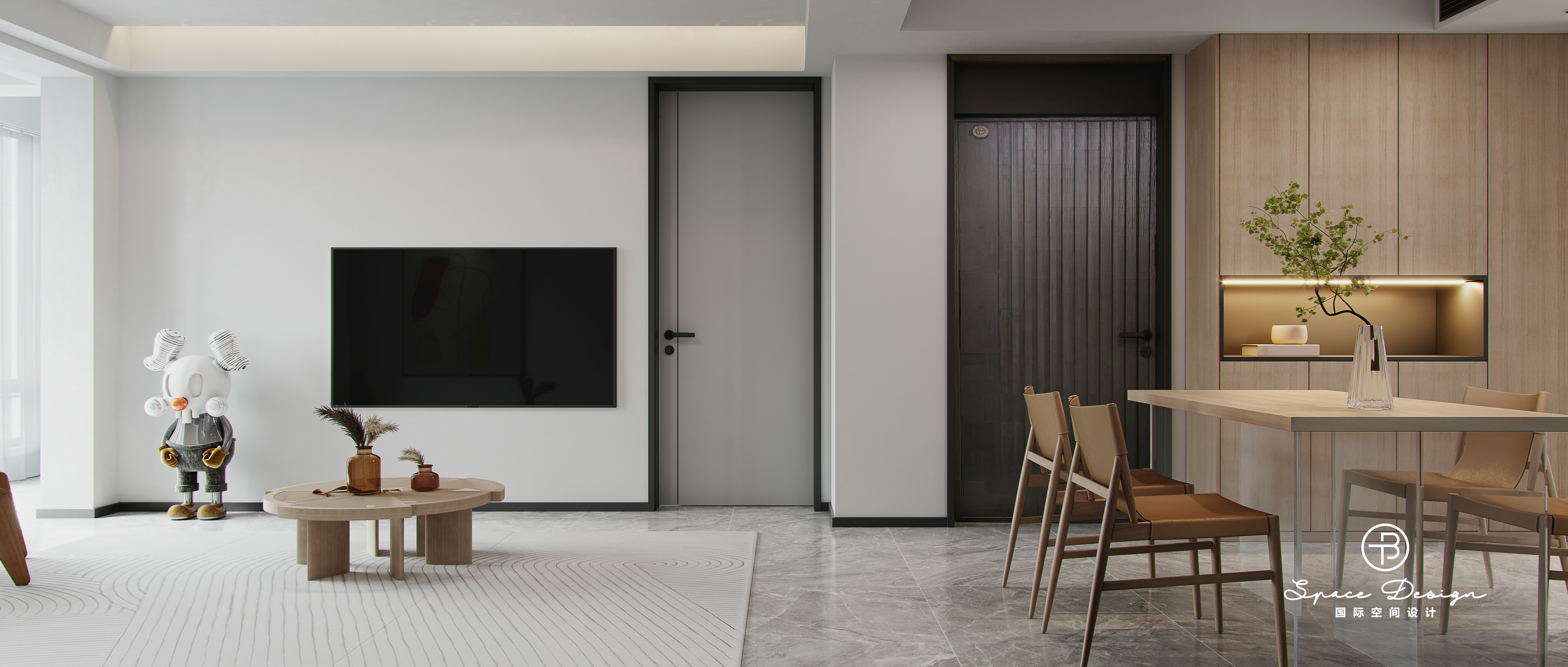 极致简约温暖治愈的家丨中国通州丨T·B 国际空间设计-11