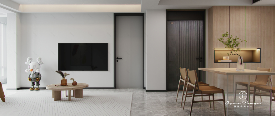 极致简约温暖治愈的家丨中国通州丨T·B 国际空间设计-11